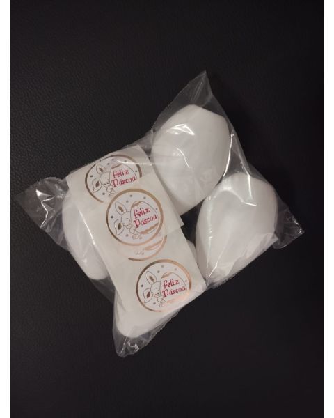 KIT OVO DE PÁSCOA 4 unidades Branco