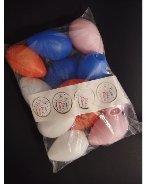 KIT OVO DE PÁSCOA 12 unidades Colorido